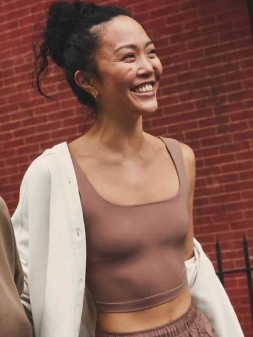 Athleta Transcend Square-Neck Cropped Bra